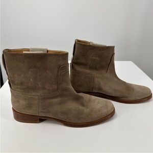 Rag & Bone Taupe Suede Ankle Boots Western Holly EU 39 US Size 9